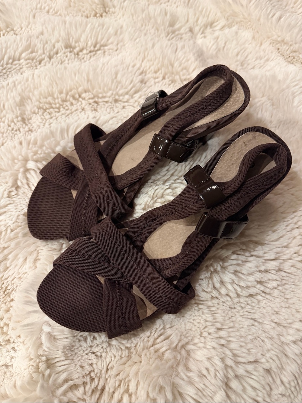 Women’s Brown Strappy Slingback Sandals